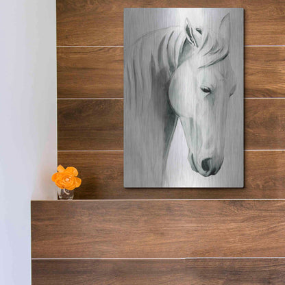 Luxe Metal Art 'Horse Whisper II' by Grace Popp Metal Wall Art,12x16