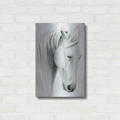 Luxe Metal Art 'Horse Whisper II' by Grace Popp Metal Wall Art,16x24