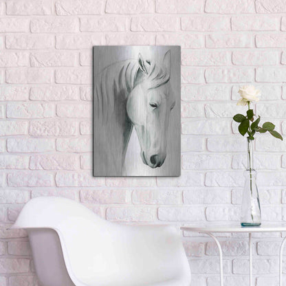 Luxe Metal Art 'Horse Whisper II' by Grace Popp Metal Wall Art,16x24