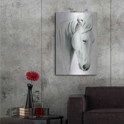 Luxe Metal Art 'Horse Whisper II' by Grace Popp Metal Wall Art,24x36