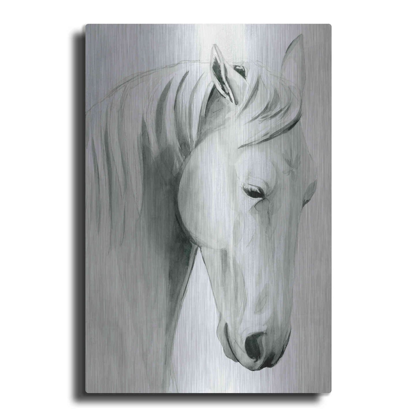 Luxe Metal Art 'Horse Whisper II' by Grace Popp Metal Wall Art