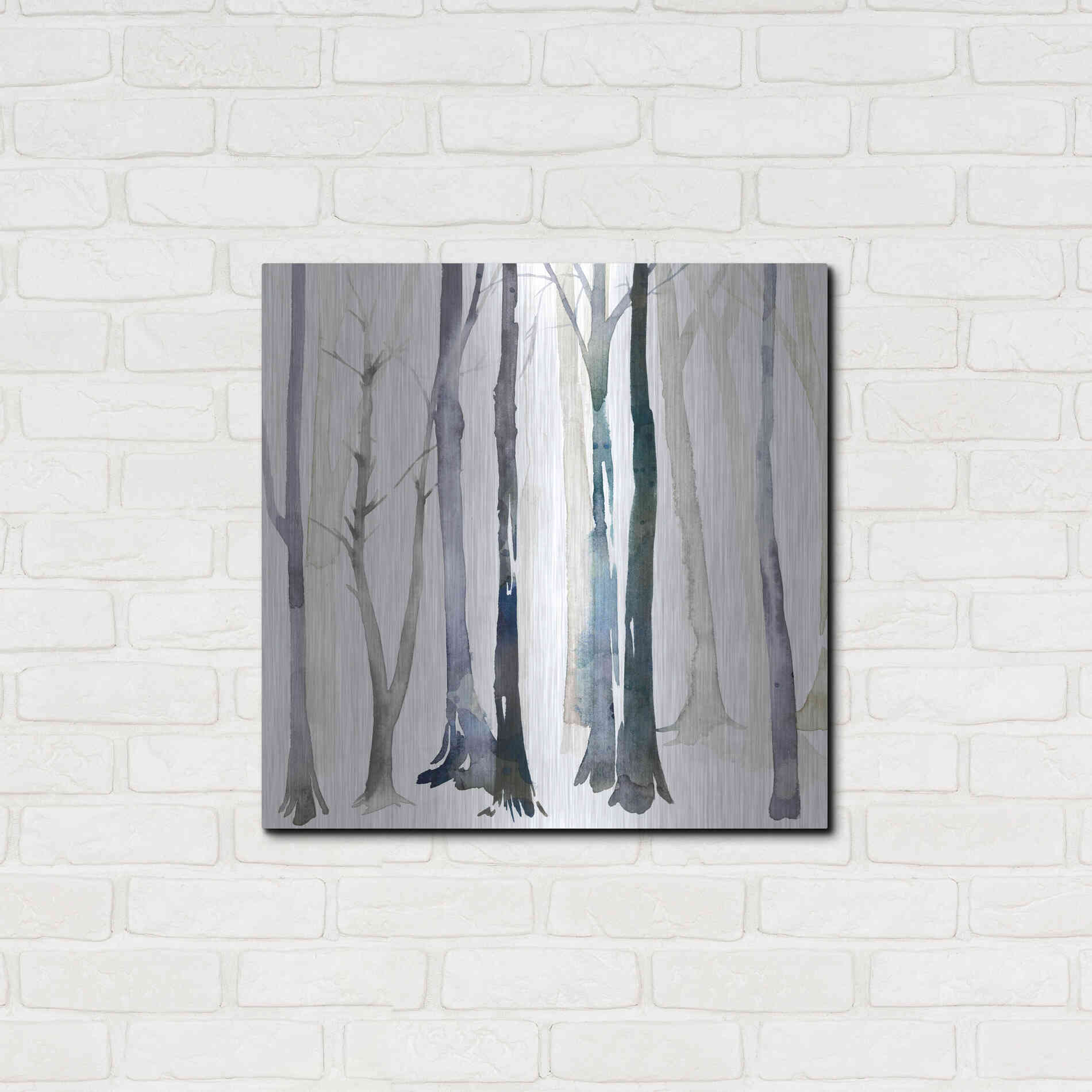 Luxe Metal Art 'In the Forest II' by Grace Popp Metal Wall Art,24x24
