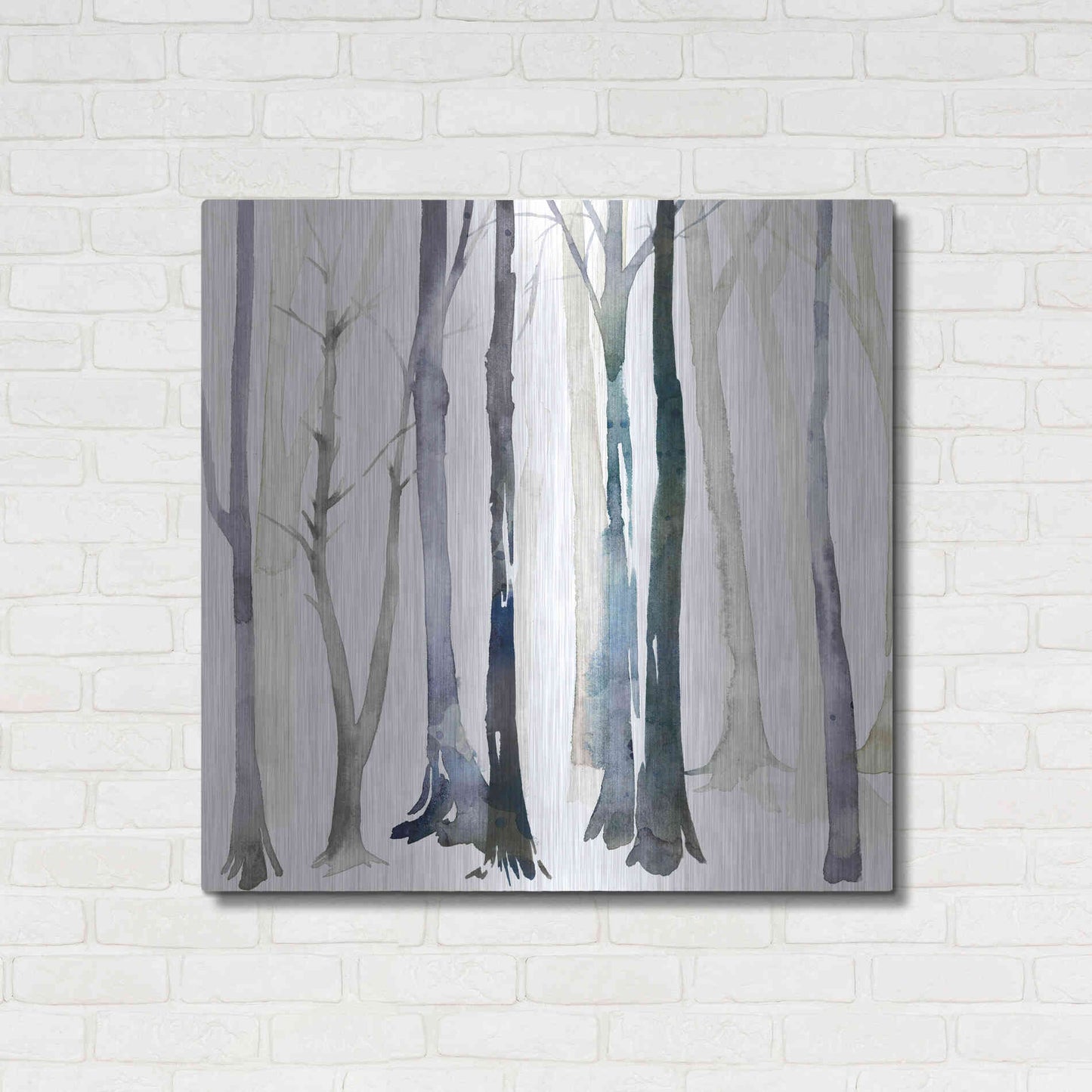 Luxe Metal Art 'In the Forest II' by Grace Popp Metal Wall Art,36x36