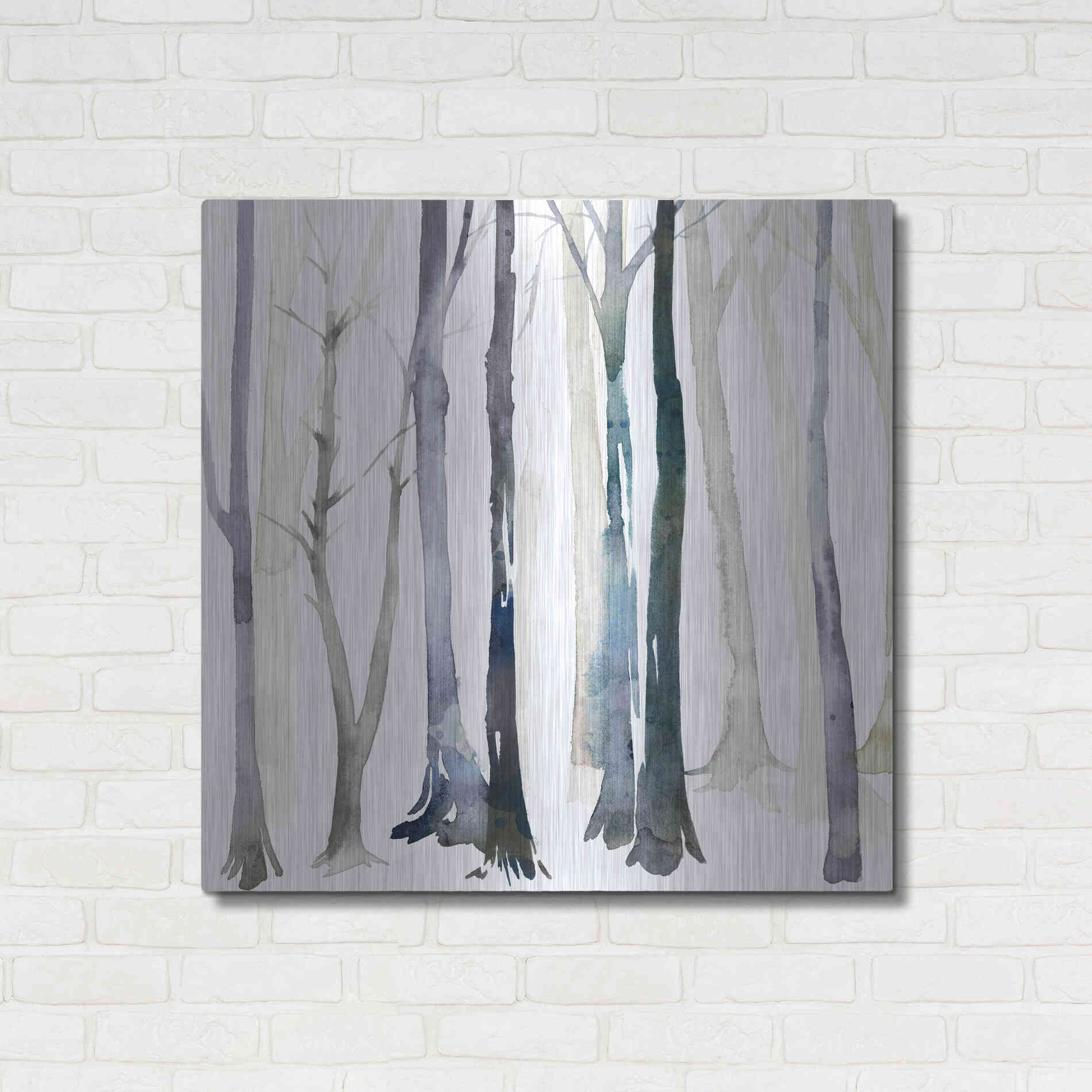 Luxe Metal Art 'In the Forest II' by Grace Popp Metal Wall Art,36x36