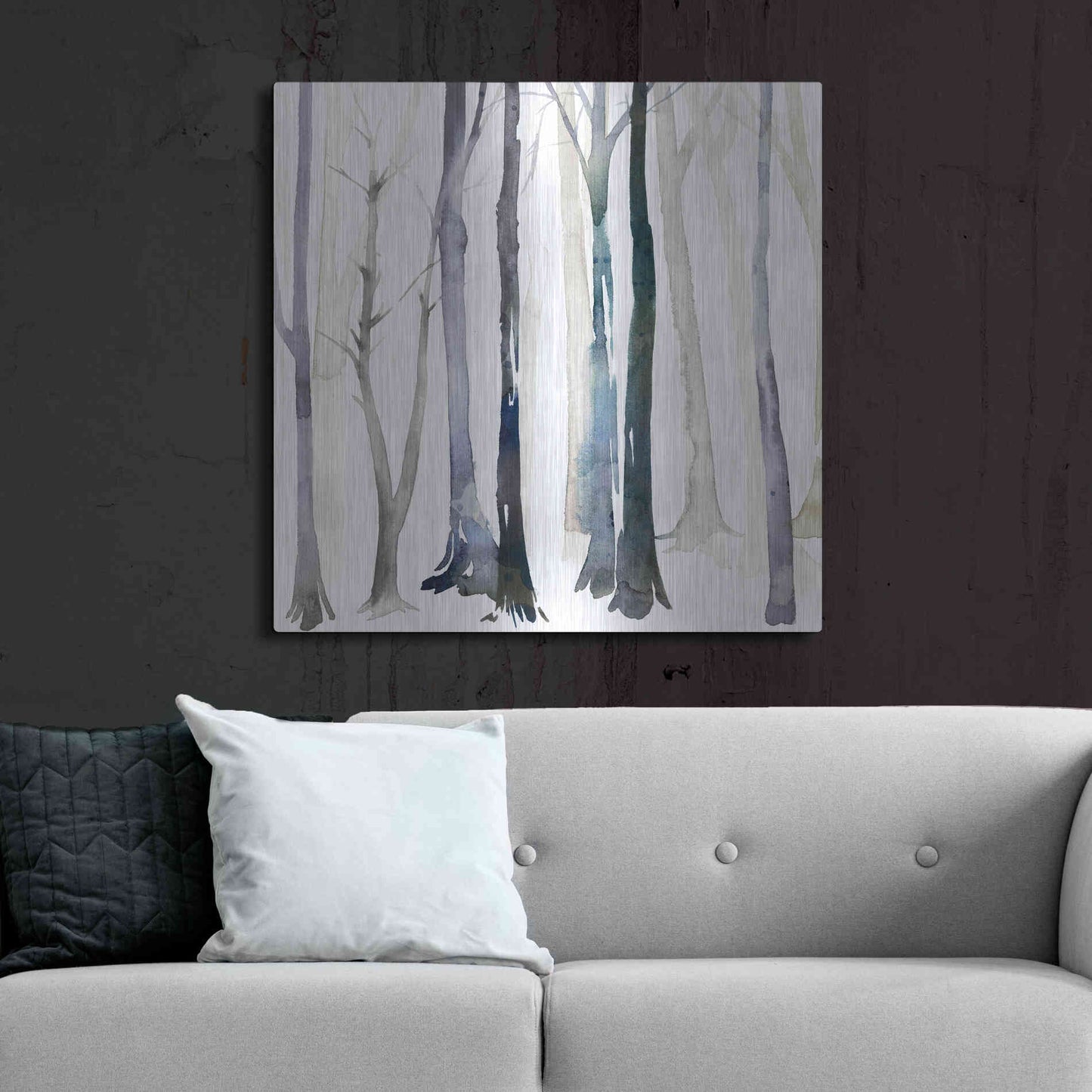 Luxe Metal Art 'In the Forest II' by Grace Popp Metal Wall Art,36x36