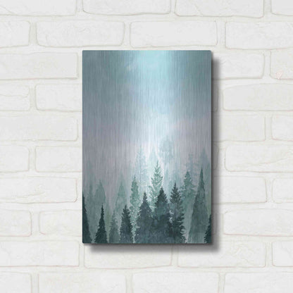 Luxe Metal Art 'Into the Trees I' by Grace Popp Metal Wall Art,12x16