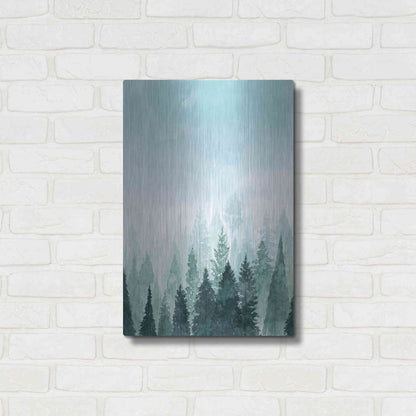 Luxe Metal Art 'Into the Trees I' by Grace Popp Metal Wall Art,16x24