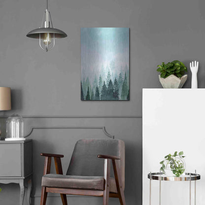 Luxe Metal Art 'Into the Trees I' by Grace Popp Metal Wall Art,16x24