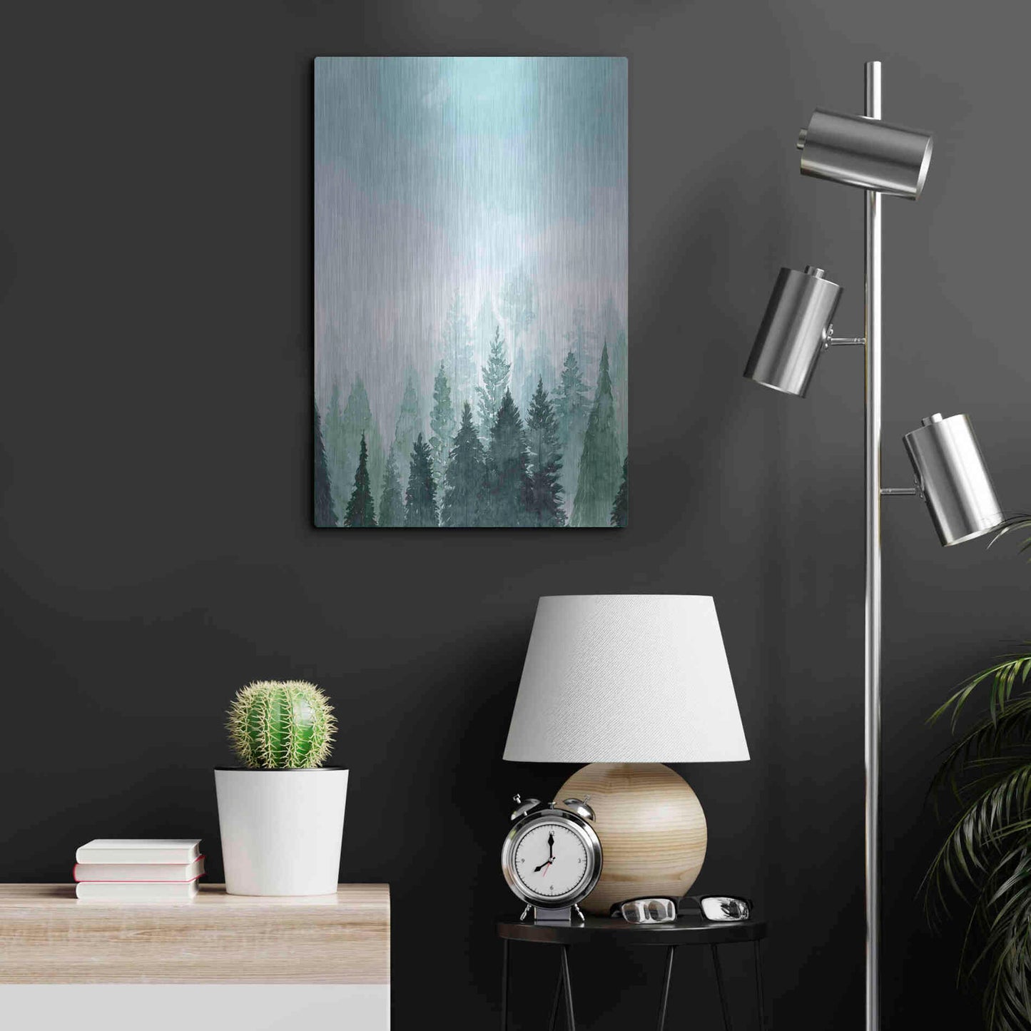 Luxe Metal Art 'Into the Trees I' by Grace Popp Metal Wall Art,16x24