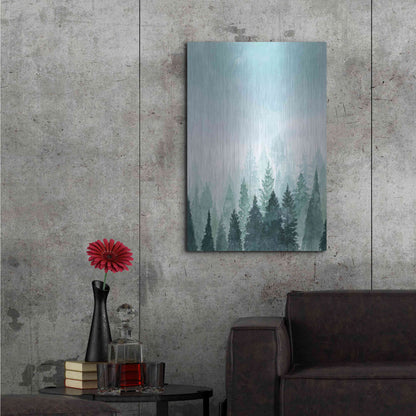 Luxe Metal Art 'Into the Trees I' by Grace Popp Metal Wall Art,24x36