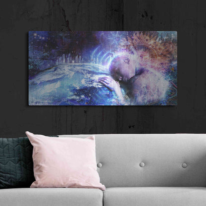 Luxe Metal Art 'A Prayer For The Earth' by Cameron Gray, Metal Wall Art,48x24