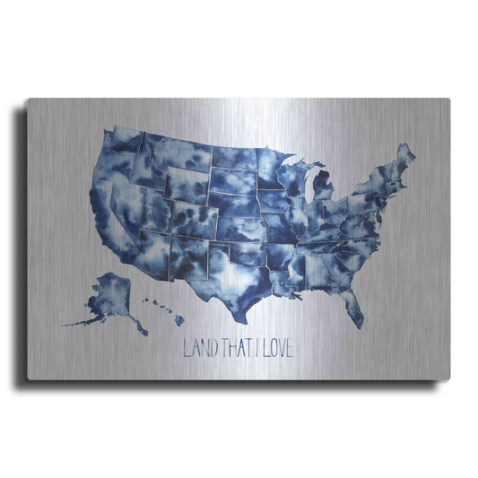 Luxe Metal Art 'Land that I Love' by Grace Popp Metal Wall Art