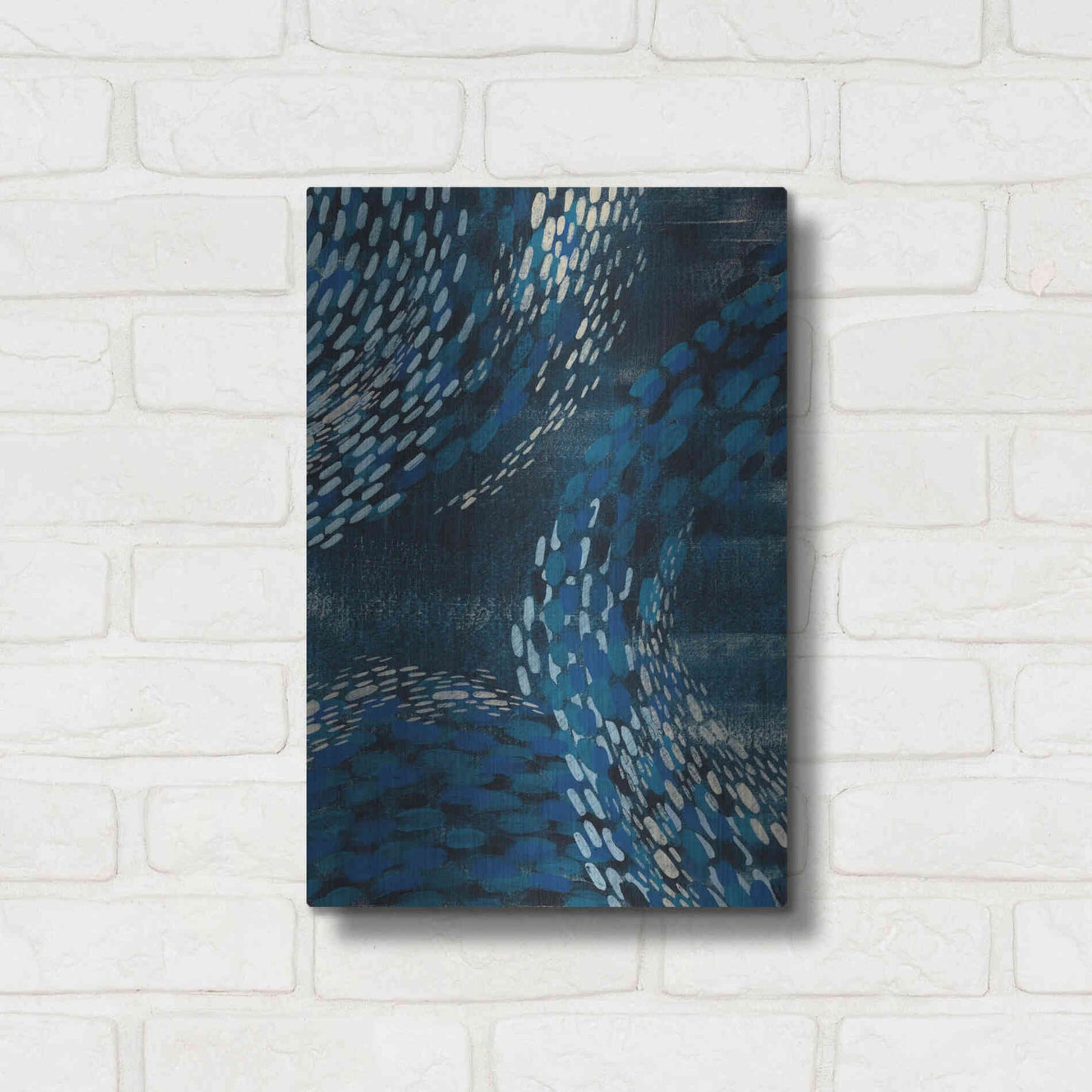 Luxe Metal Art 'Moon Tide I' by Grace Popp Metal Wall Art,12x16