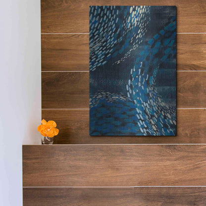 Luxe Metal Art 'Moon Tide I' by Grace Popp Metal Wall Art,12x16