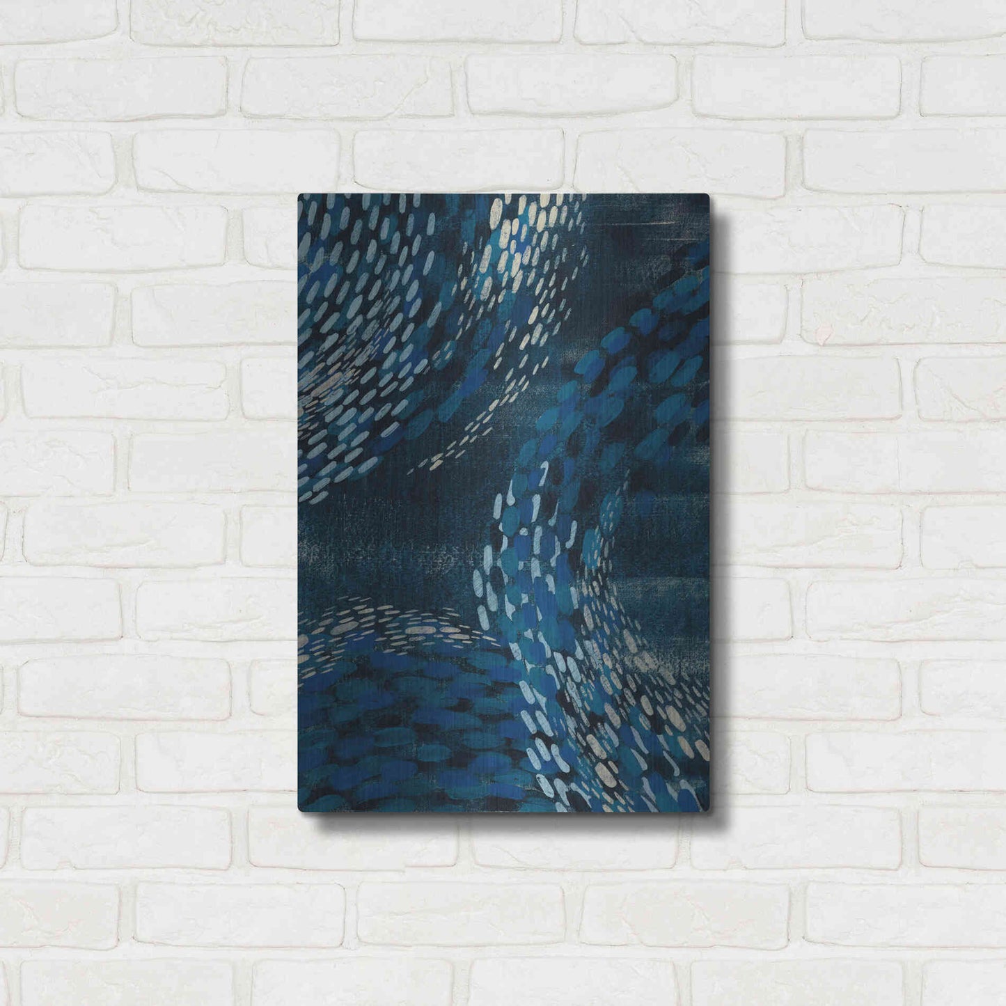 Luxe Metal Art 'Moon Tide I' by Grace Popp Metal Wall Art,16x24