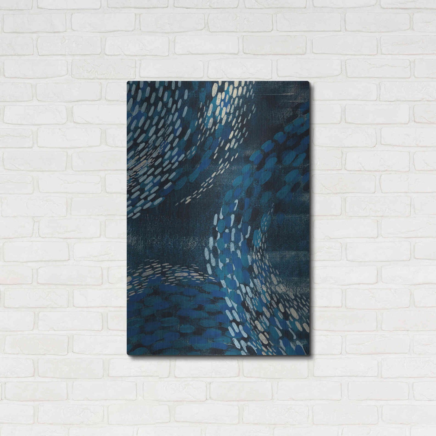 Luxe Metal Art 'Moon Tide I' by Grace Popp Metal Wall Art,24x36