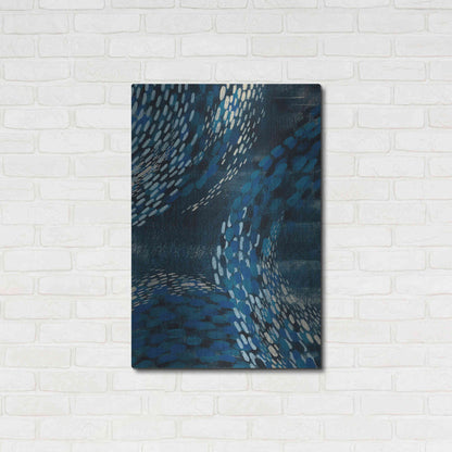 Luxe Metal Art 'Moon Tide I' by Grace Popp Metal Wall Art,24x36