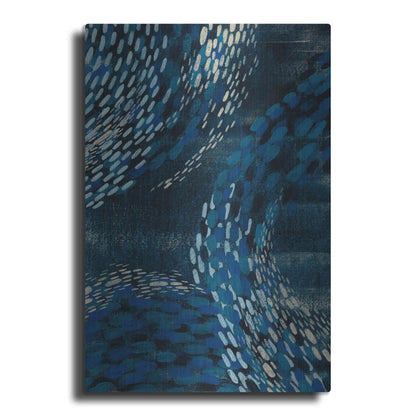 Luxe Metal Art 'Moon Tide I' by Grace Popp Metal Wall Art