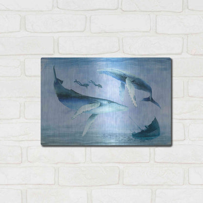 Luxe Metal Art 'Ocean Adventure Collection A' by Grace Popp Metal Wall Art,16x12