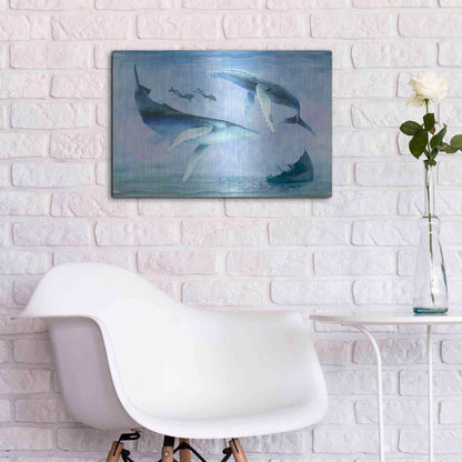 Luxe Metal Art 'Ocean Adventure Collection A' by Grace Popp Metal Wall Art,24x16