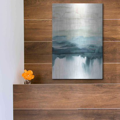 Luxe Metal Art 'Organic Cascade I' by Grace Popp Metal Wall Art,12x16