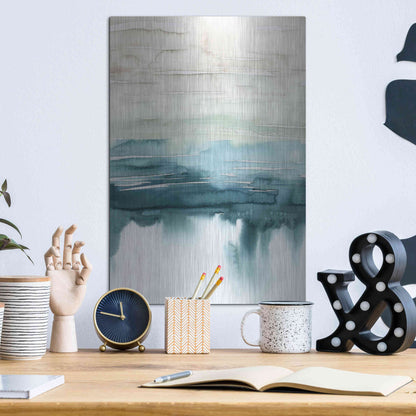 Luxe Metal Art 'Organic Cascade I' by Grace Popp Metal Wall Art,12x16