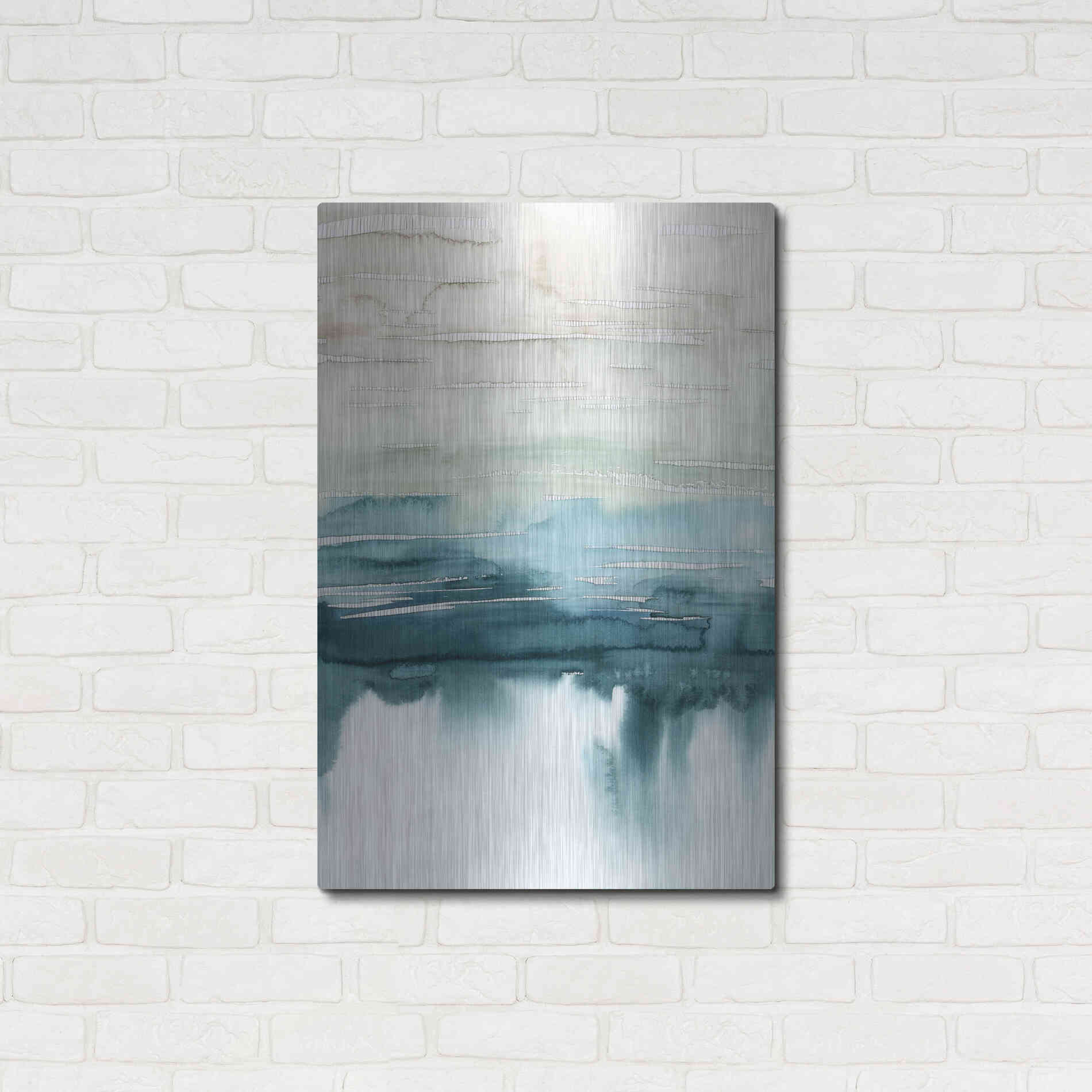 Luxe Metal Art 'Organic Cascade I' by Grace Popp Metal Wall Art,24x36