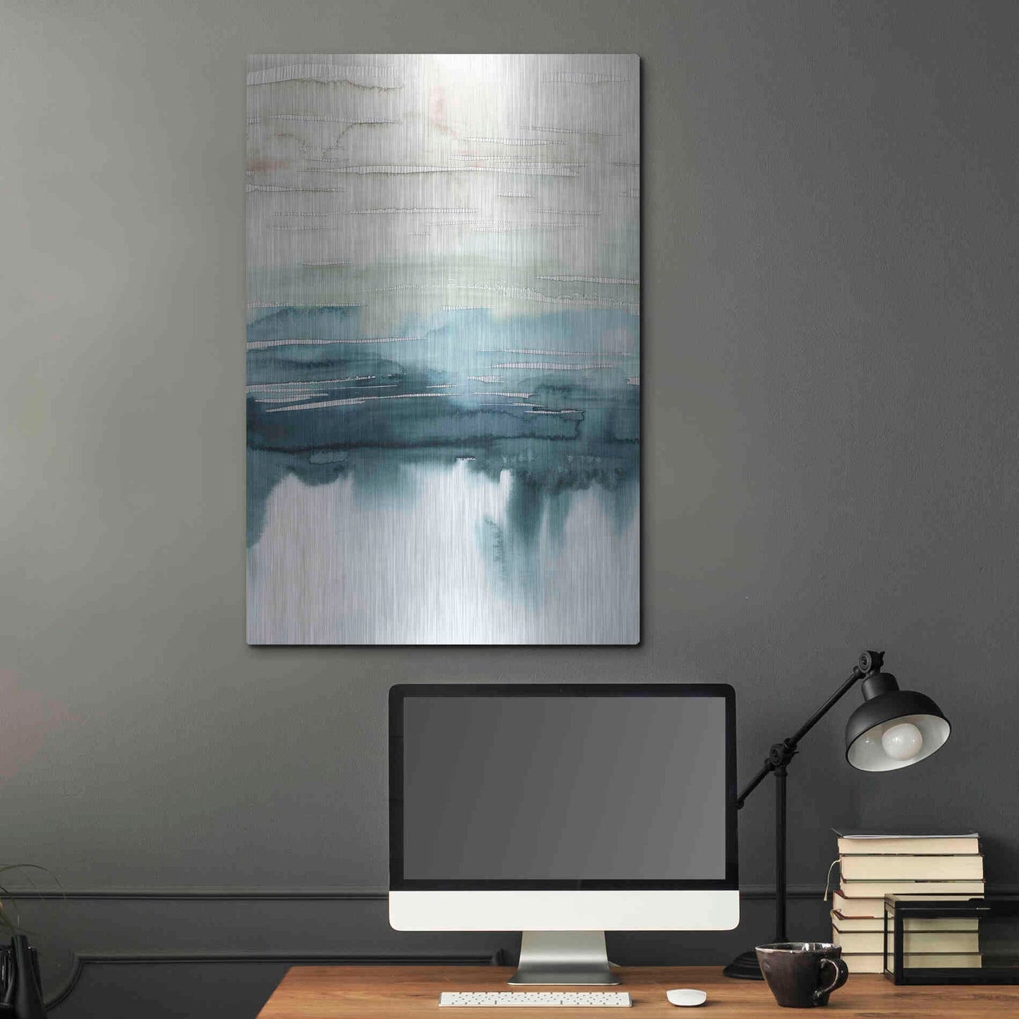 Luxe Metal Art 'Organic Cascade I' by Grace Popp Metal Wall Art,24x36