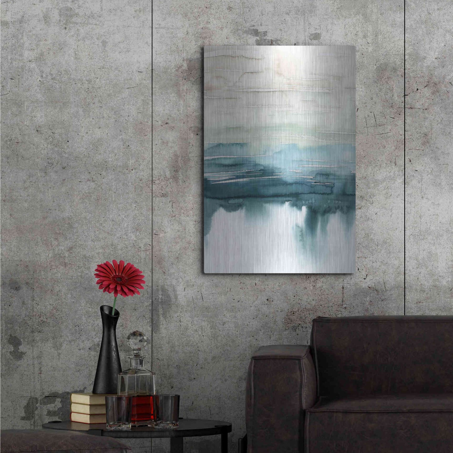 Luxe Metal Art 'Organic Cascade I' by Grace Popp Metal Wall Art,24x36