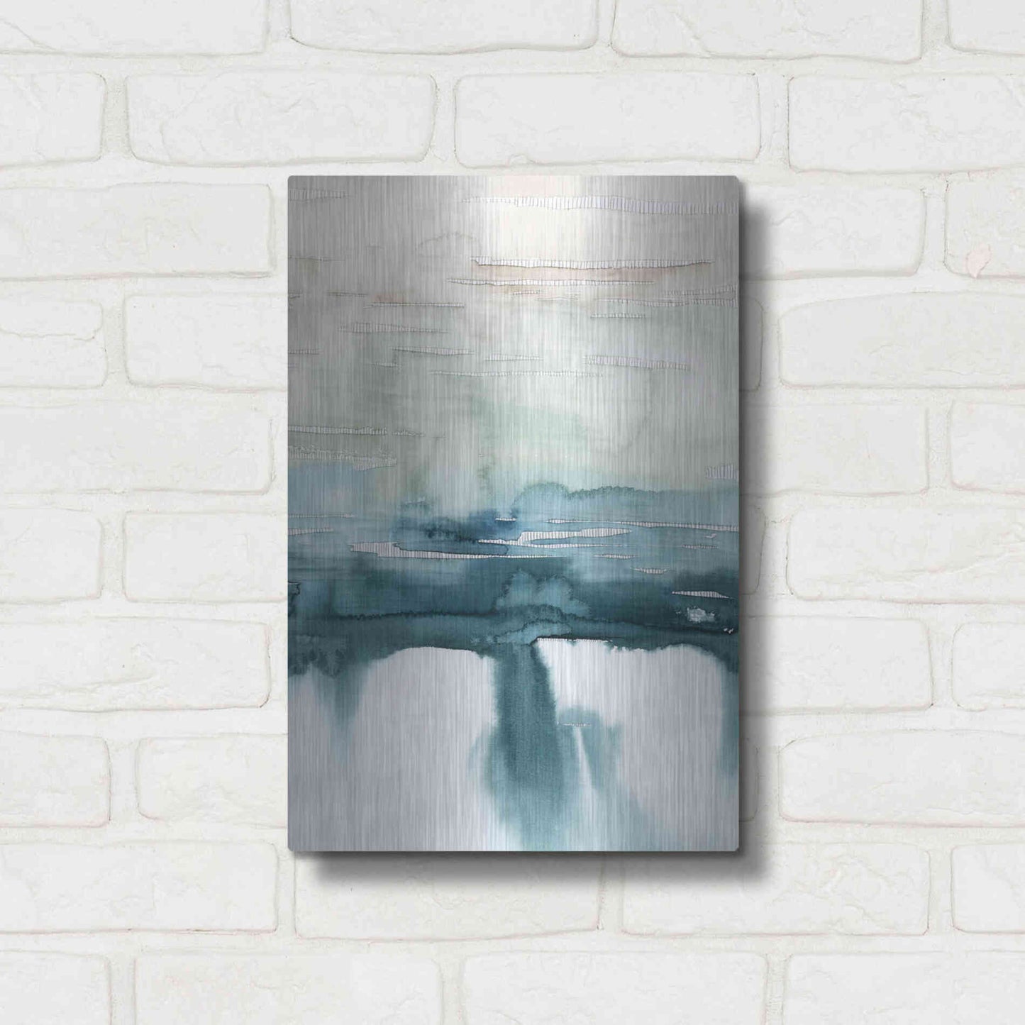 Luxe Metal Art 'Organic Cascade II' by Grace Popp Metal Wall Art,12x16