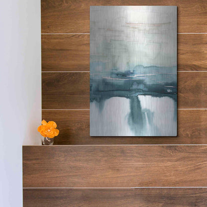 Luxe Metal Art 'Organic Cascade II' by Grace Popp Metal Wall Art,12x16