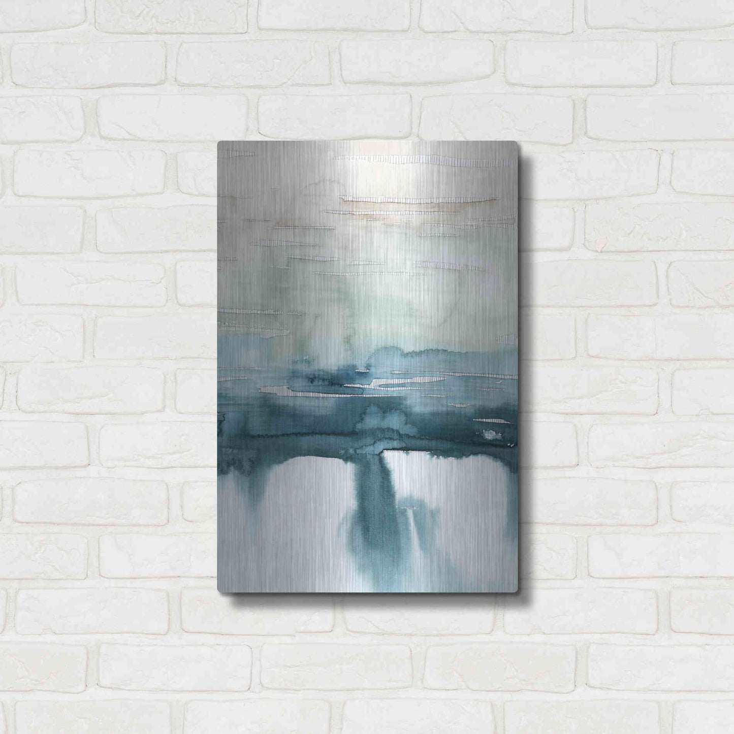 Luxe Metal Art 'Organic Cascade II' by Grace Popp Metal Wall Art,16x24