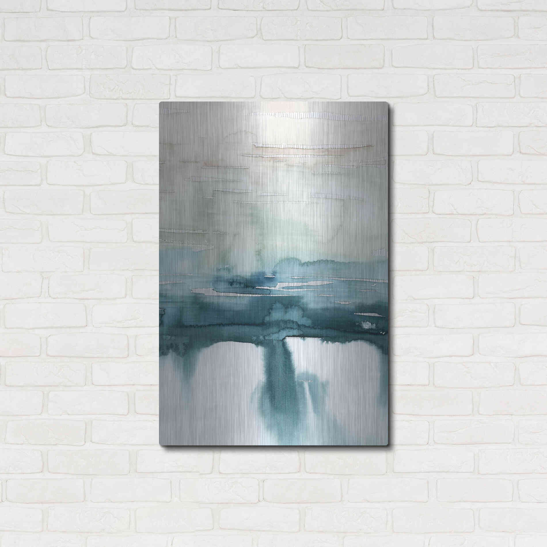 Luxe Metal Art 'Organic Cascade II' by Grace Popp Metal Wall Art,24x36