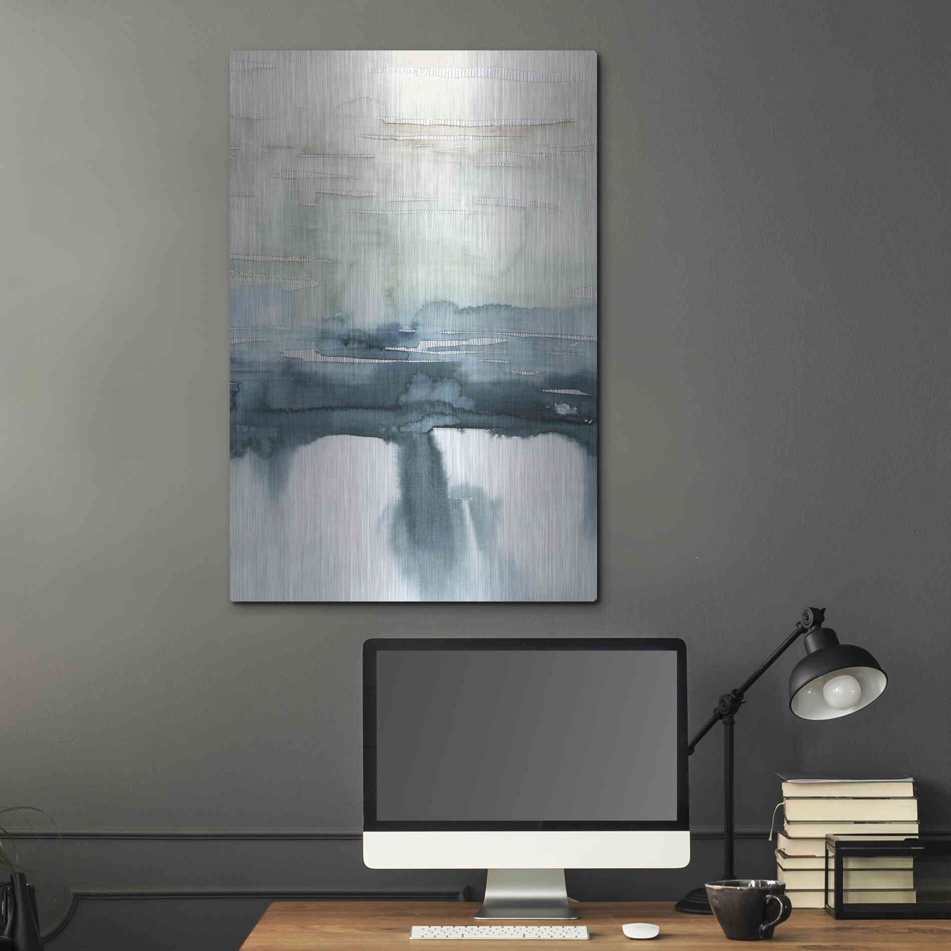 Luxe Metal Art 'Organic Cascade II' by Grace Popp Metal Wall Art,24x36