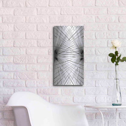 Luxe Metal Art 'Rays IV' by Grace Popp Metal Wall Art,12x24