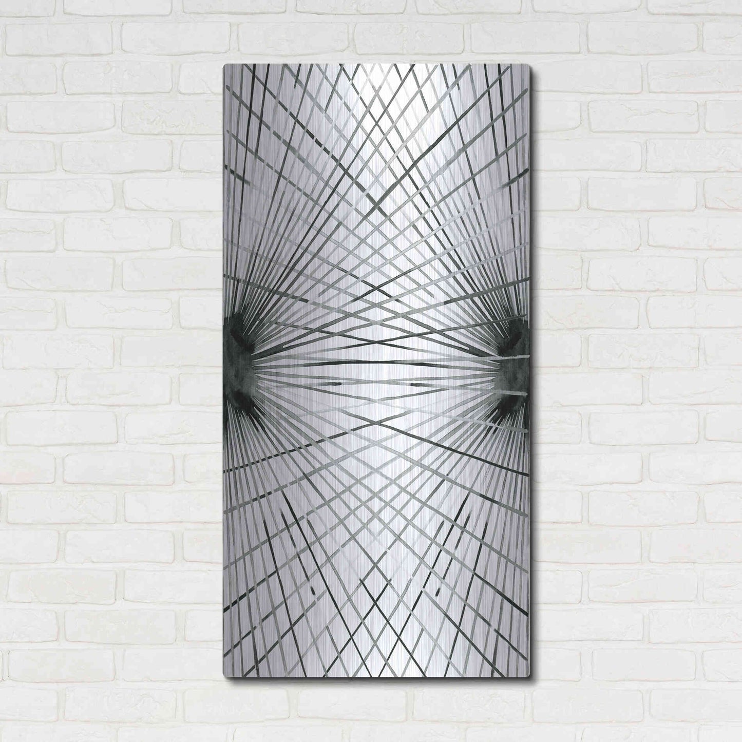 Luxe Metal Art 'Rays IV' by Grace Popp Metal Wall Art,24x48
