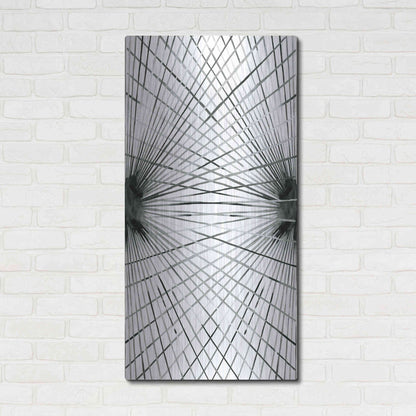 Luxe Metal Art 'Rays IV' by Grace Popp Metal Wall Art,24x48