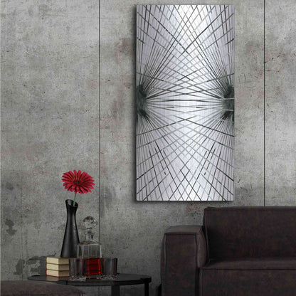 Luxe Metal Art 'Rays IV' by Grace Popp Metal Wall Art,24x48