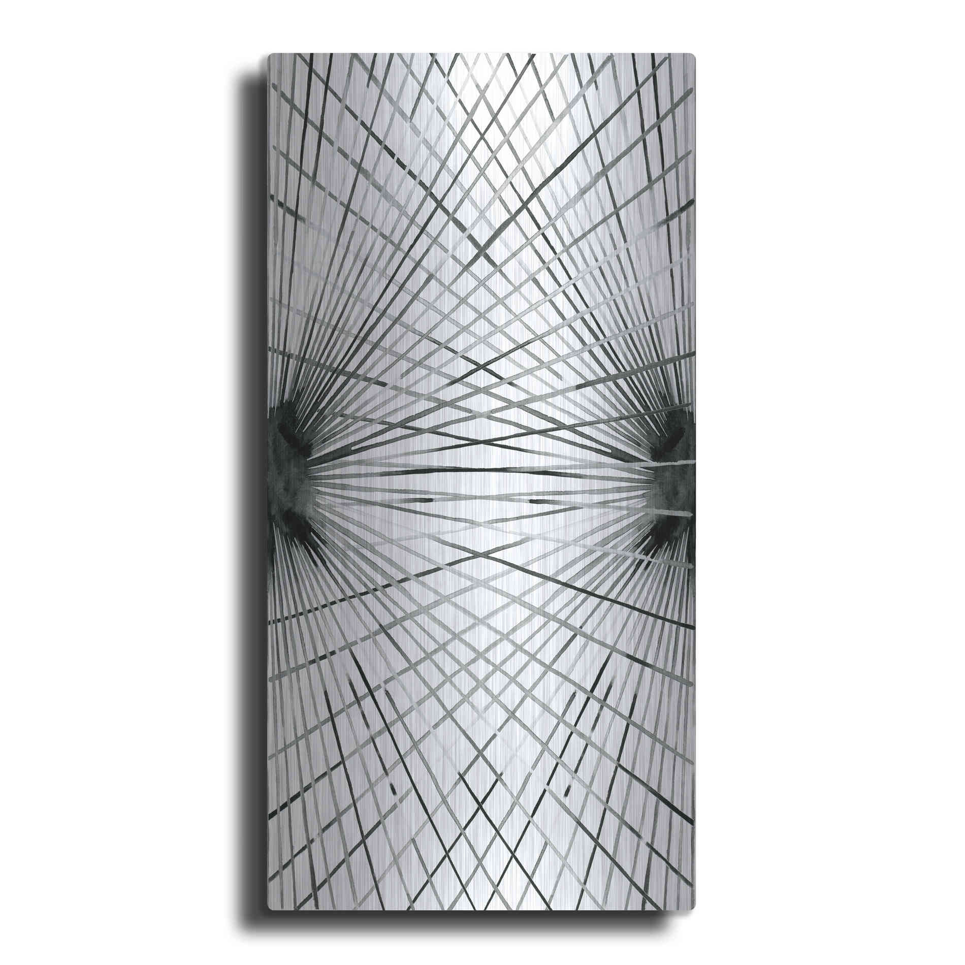 Luxe Metal Art 'Rays IV' by Grace Popp Metal Wall Art