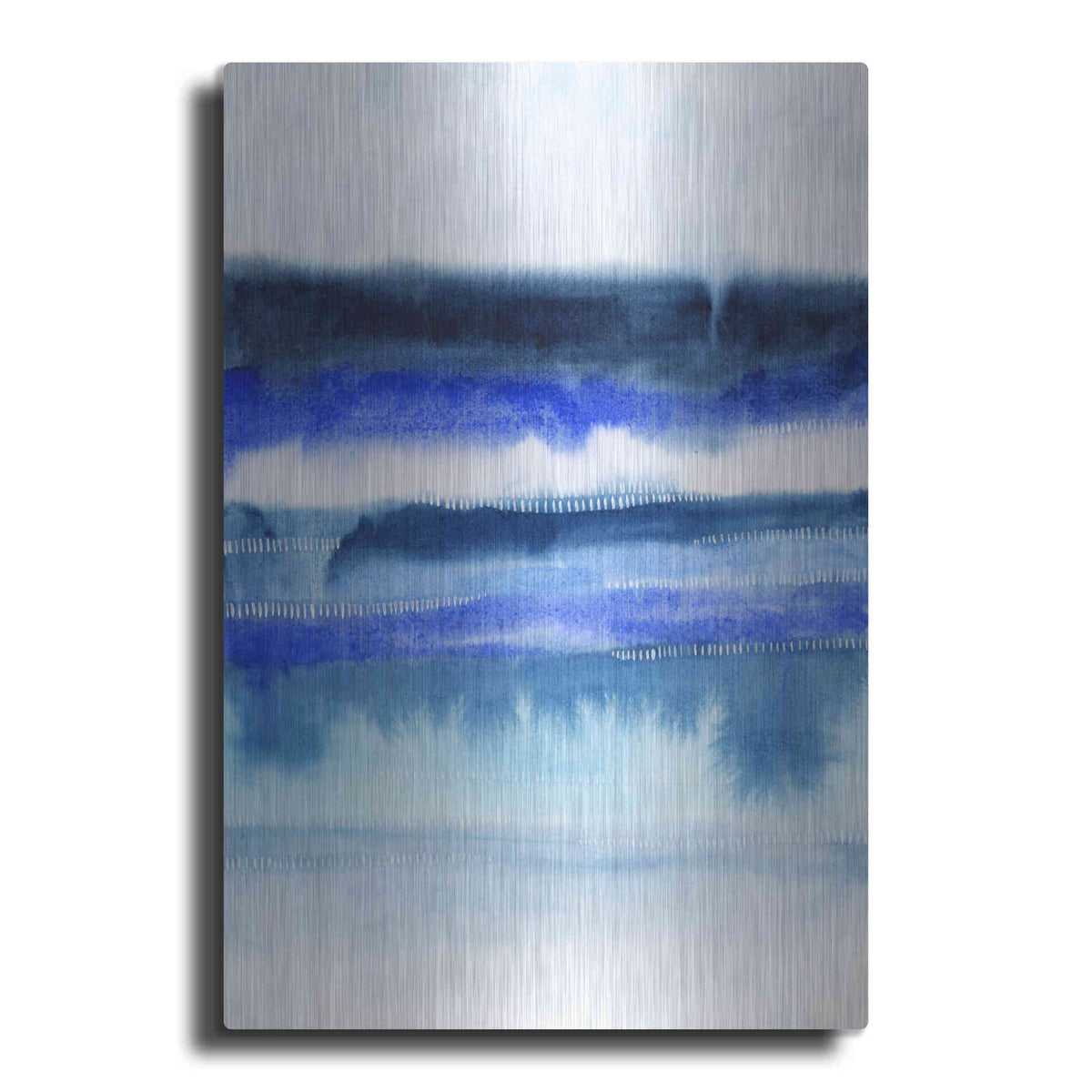 Luxe Metal Art 'Shorebreak Abstract II' by Grace Popp Metal Wall Art