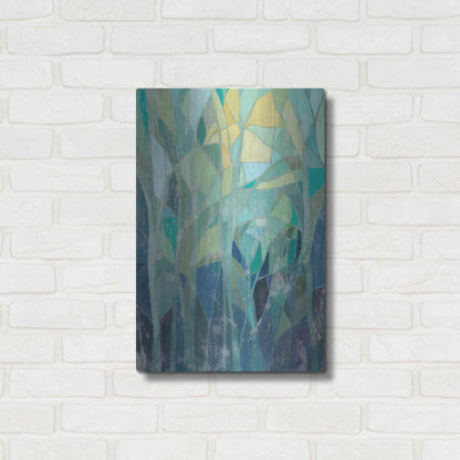 Luxe Metal Art 'Stained Glass Forest I' by Grace Popp Metal Wall Art,16x24