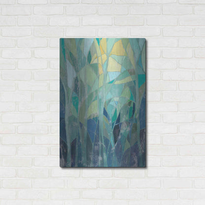 Luxe Metal Art 'Stained Glass Forest I' by Grace Popp Metal Wall Art,24x36