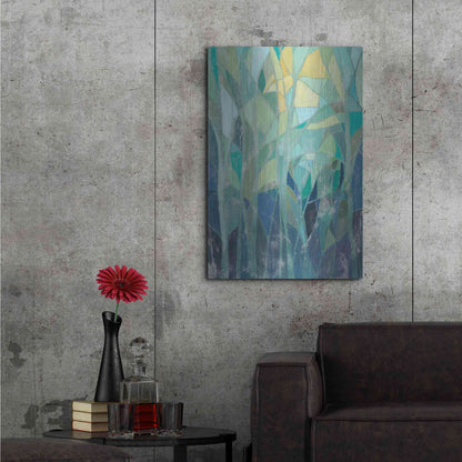 Luxe Metal Art 'Stained Glass Forest I' by Grace Popp Metal Wall Art,24x36