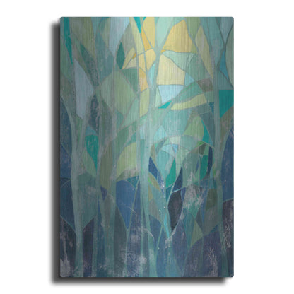Luxe Metal Art 'Stained Glass Forest I' by Grace Popp Metal Wall Art