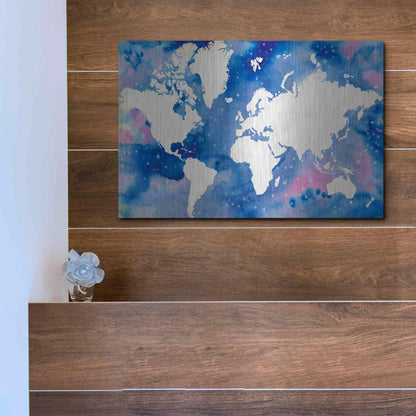 Luxe Metal Art 'Starry World' by Grace Popp Metal Wall Art,16x12