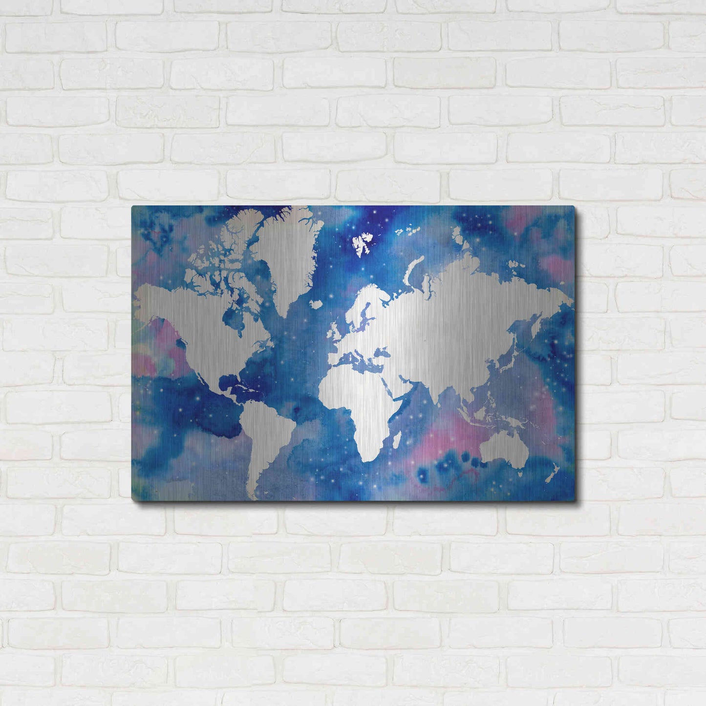 Luxe Metal Art 'Starry World' by Grace Popp Metal Wall Art,36x24