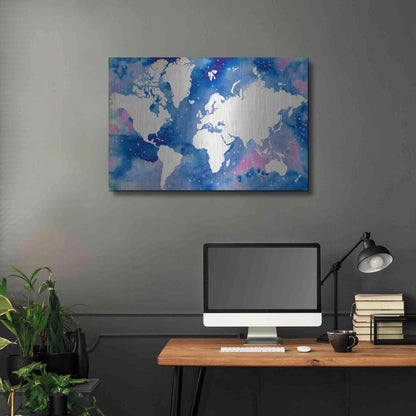 Luxe Metal Art 'Starry World' by Grace Popp Metal Wall Art,36x24
