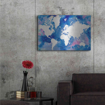 Luxe Metal Art 'Starry World' by Grace Popp Metal Wall Art,36x24