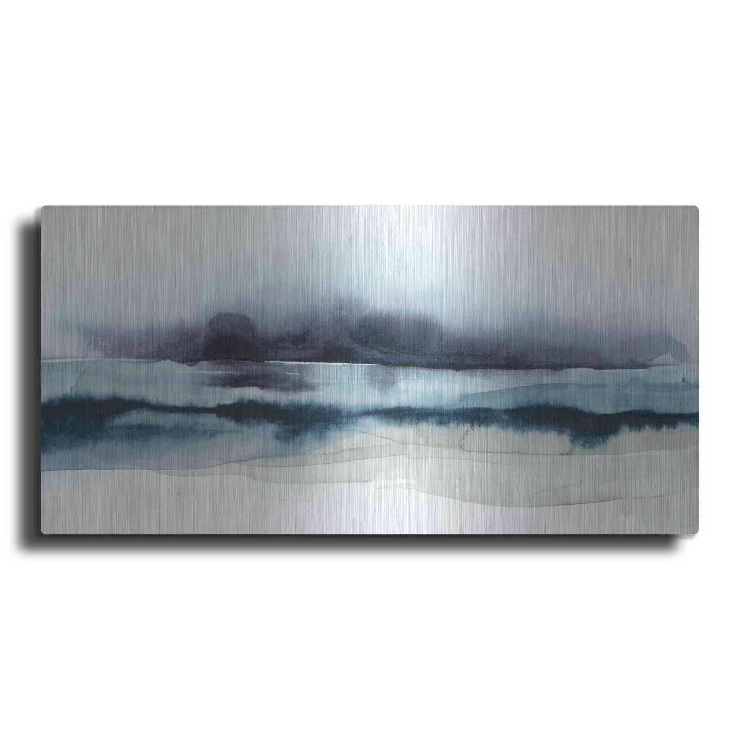 Luxe Metal Art 'Stormy Sea I' by Grace Popp Metal Wall Art