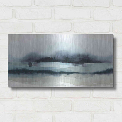 Luxe Metal Art 'Stormy Sea II' by Grace Popp Metal Wall Art,24x12
